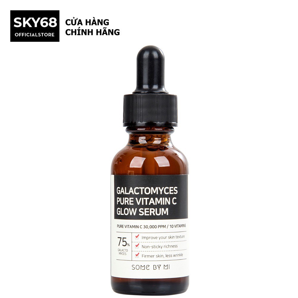 Tinh Chất Dưỡng Trắng Chống Lão Hóa Nuôi Dưỡng Làn Da Sáng Mịn Some By Mi Galactomyces Pure Vitamin C Glow Serum 30ml