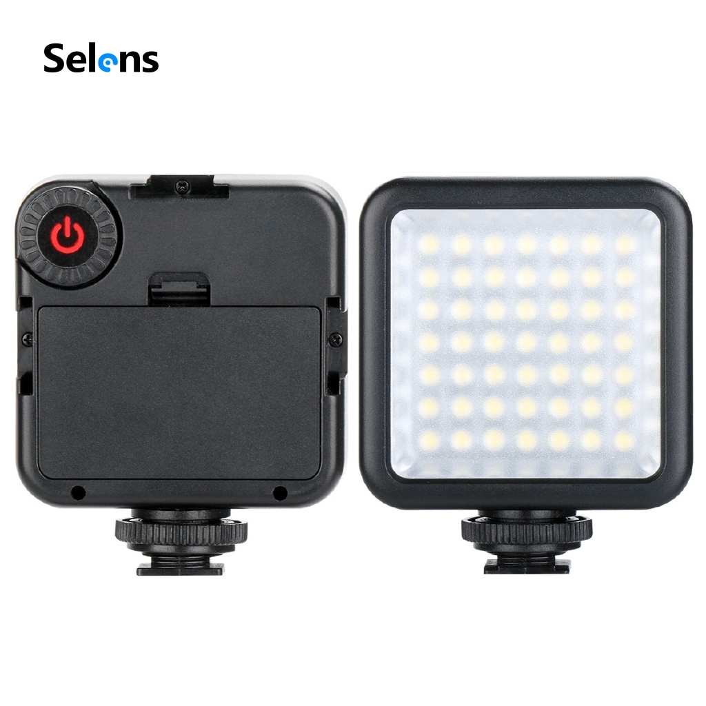 Đèn LED chiếu sáng Selens 6000K dùng để quay Vlog/ Live/ Video dành cho máy ảnh