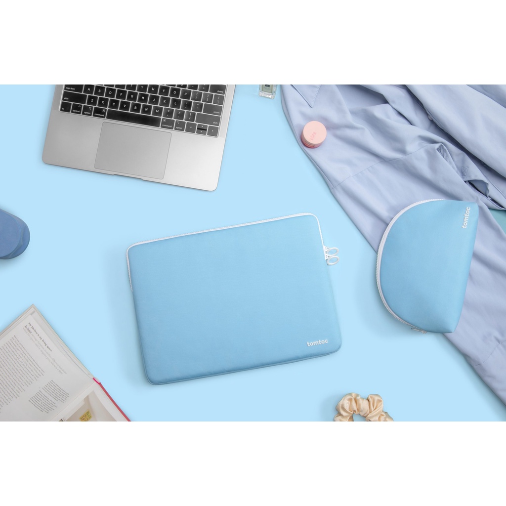 [Mã 154ELSALE2 giảm 7% đơn 300K] TÚI CHỐNG SỐC TOMTOC (USA) SHELL POUCH MACBOOK AIR/PRO 13” NEW BLUE A27-C02B01