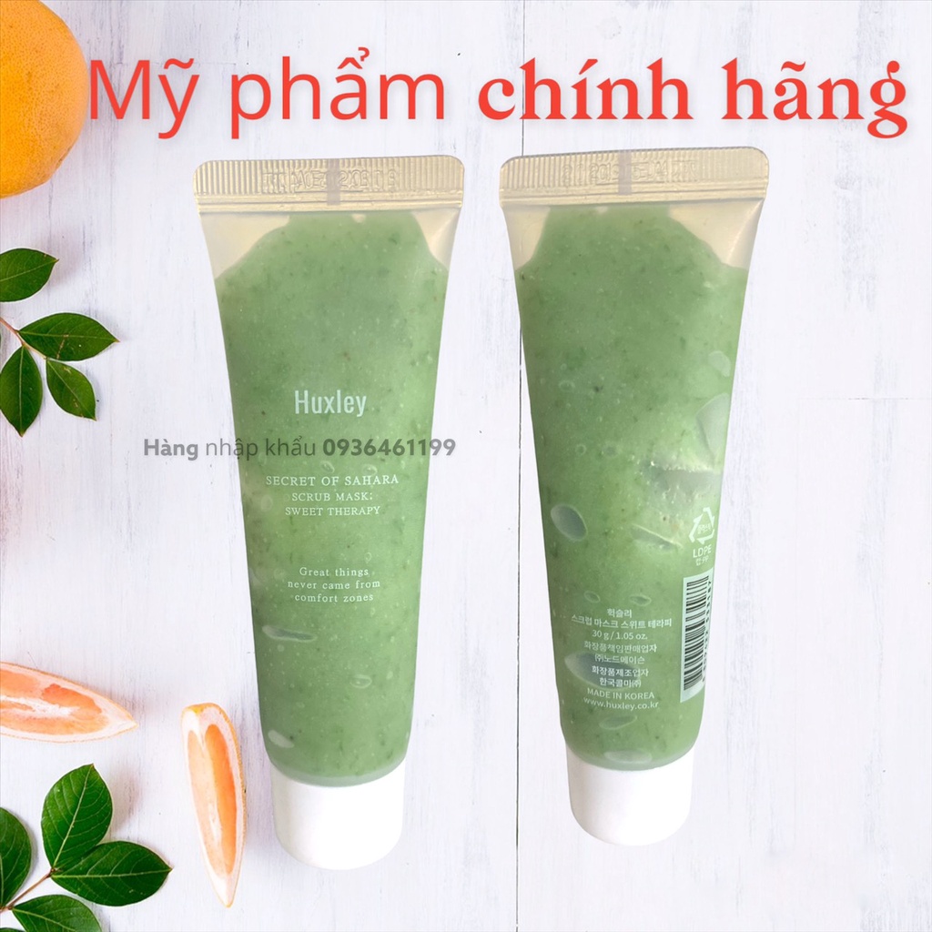 Mặt Nạ Tẩy Tế Bào Chết Huxley Scrub Mask: Sweet Therapy 30g - Huxley Mini