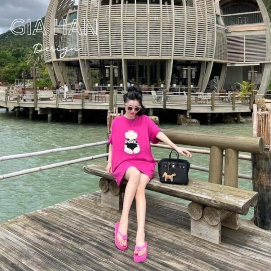 Áo phông cotton gấu POXE trẻ trung nữ tính thời trang | BigBuy360 - bigbuy360.vn