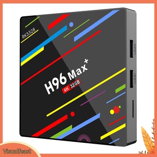 Hộp tv box phát đa phương tiện h96 max android 8.1 rk3328 quad-core 4g ram 32g rom 2.4g wifi