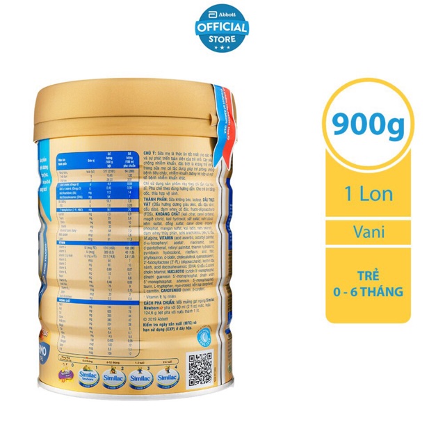 Sữa Similac HMO số 1 900g