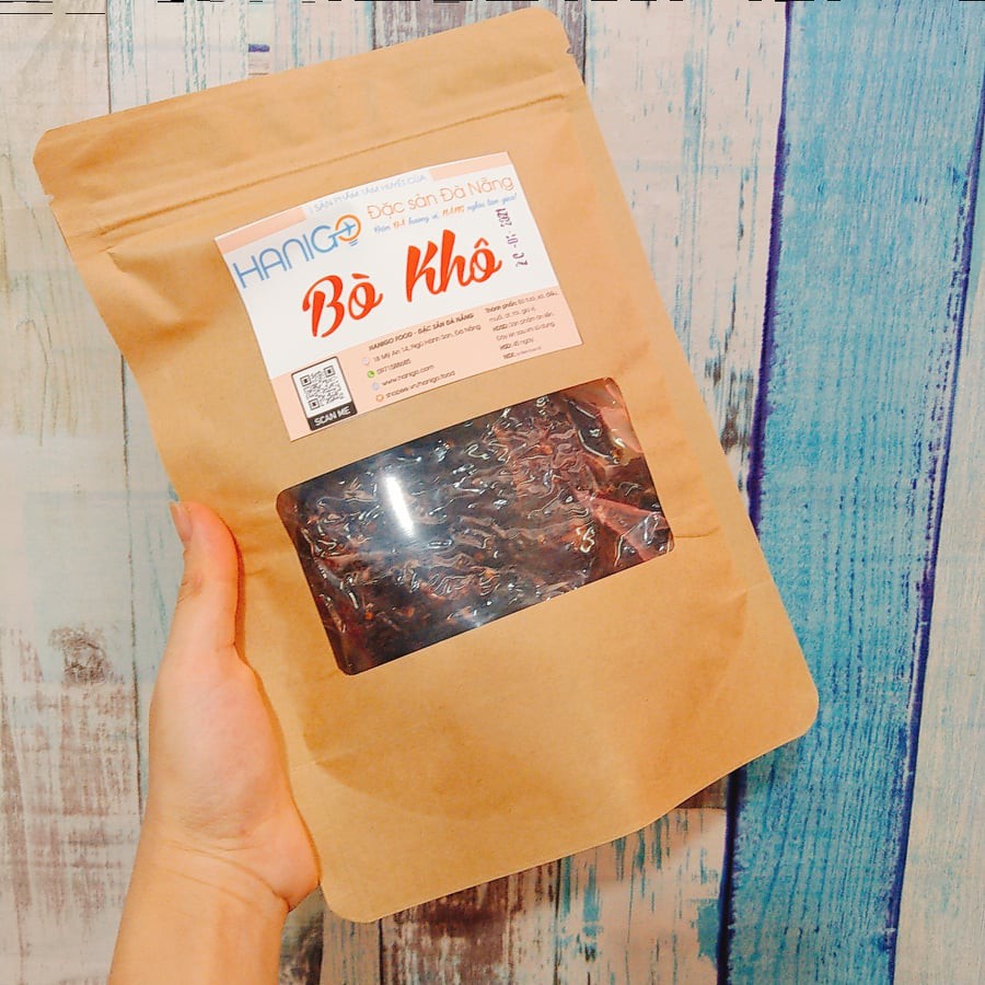 Bò Khô Đà Nẵng 500G- Khô Bò Miếng 100% Thịt Bò Tươi- Gia Vị Tự Nhiên- Hanigo Food Đặc Sản Đà Nẵng Ngon | BigBuy360 - bigbuy360.vn