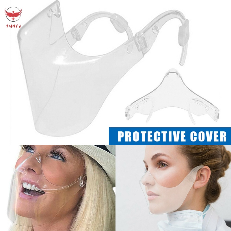 TMNFJ Radical Alternative Transparent Shield Durable Protective Face Cover Mask Safety Anti-Fog Mouth Cover Combine Reusable