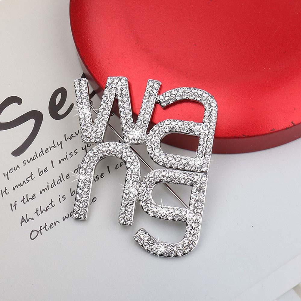 USNOW Trâm Cài Áo Hợp Kim Hình Hoạt Hình Đính Đá Phong Cách Âu Mỹ