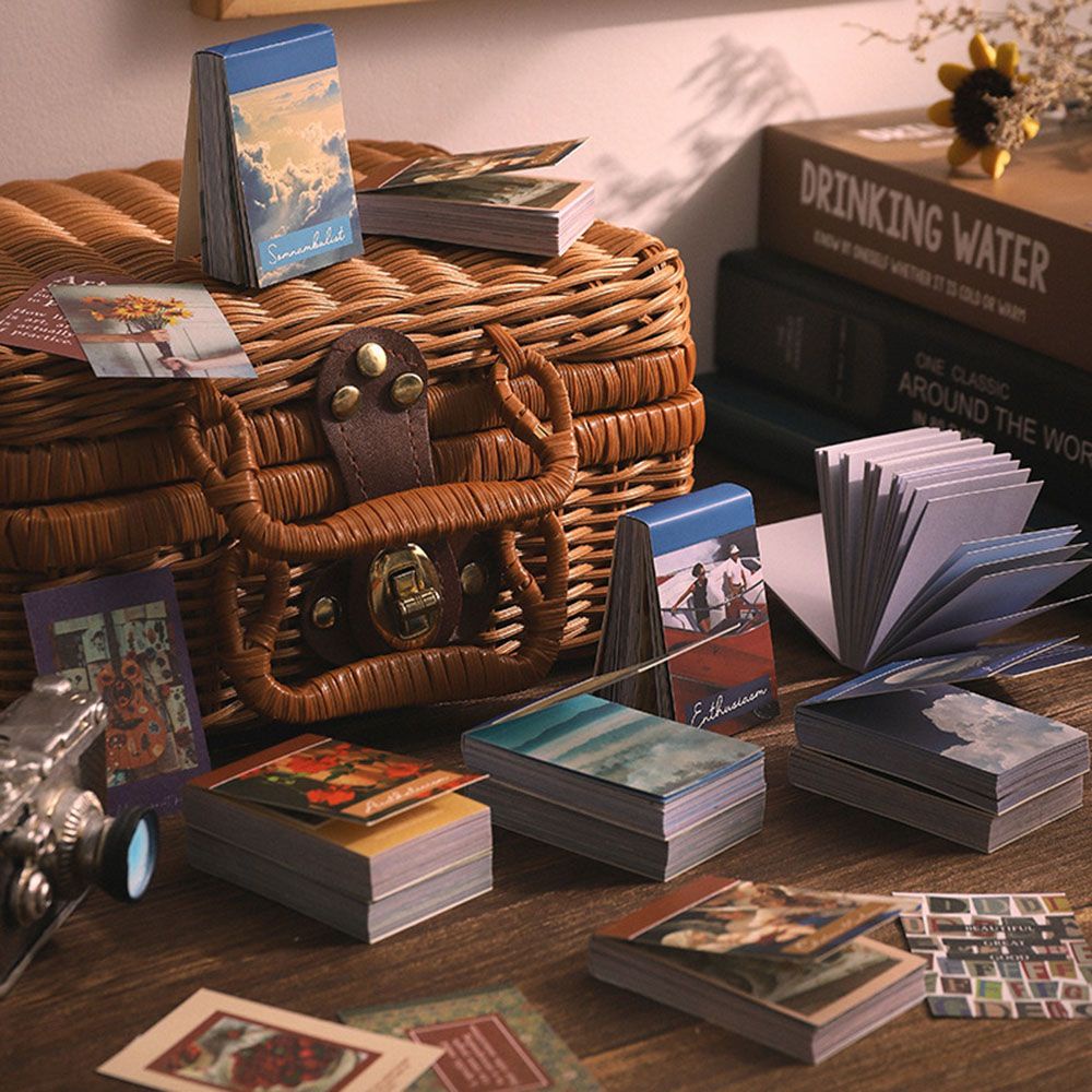 1 Gói 50 Miếng Dán Washi Dễ Thương Dùng Trang Trí Sổ Tay Diy