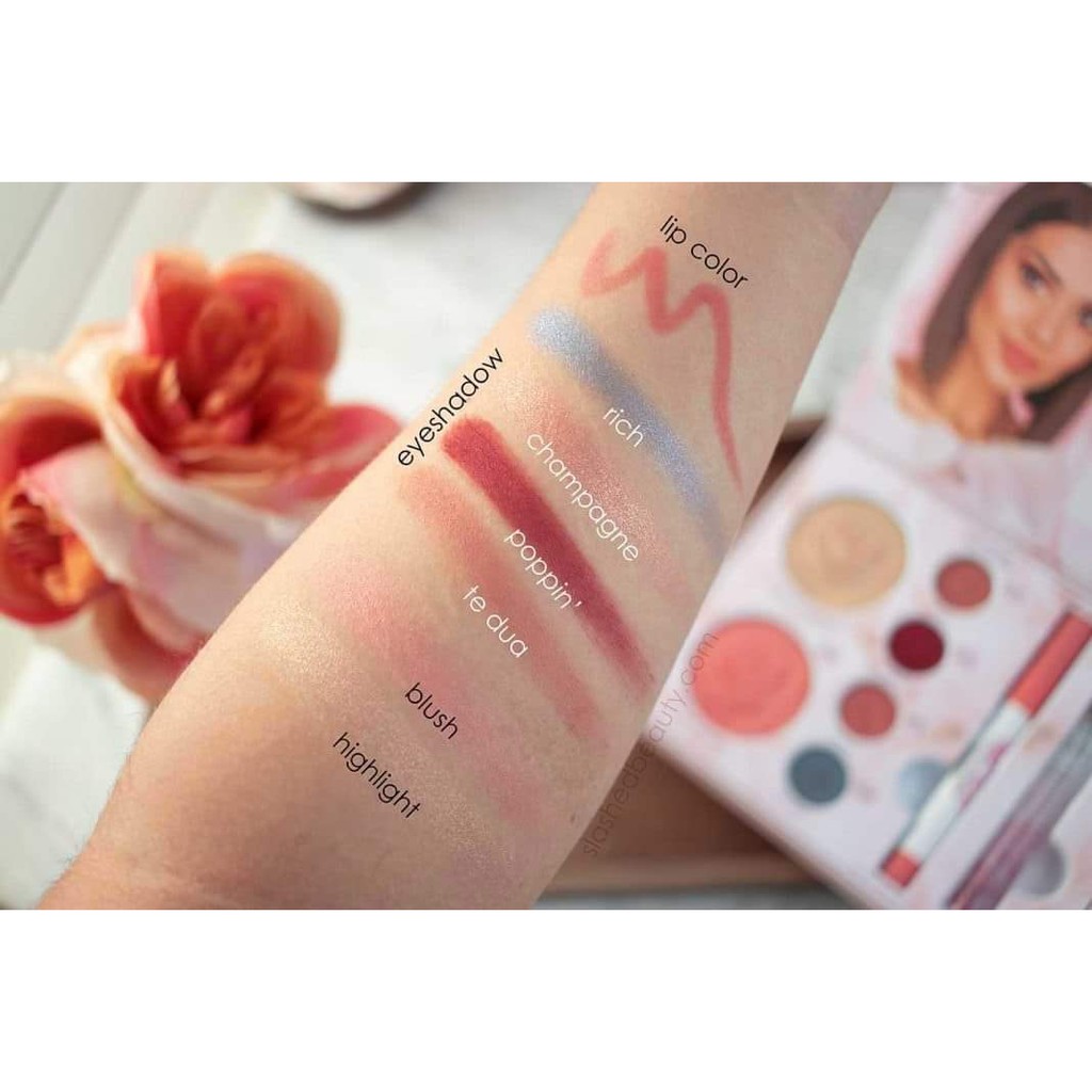 Bảng phấn má/bắt sáng/phấn mắt Rosé All Day × Exterior Glam - Physicians Formula