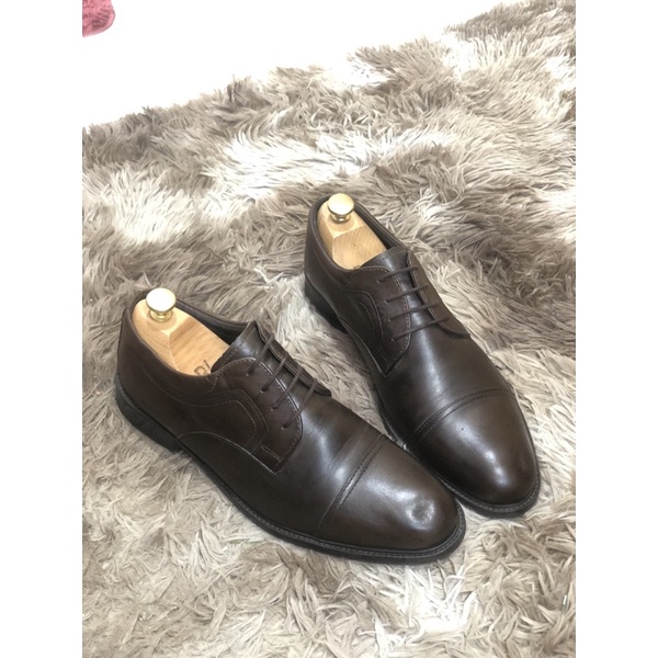 [Giày 2hand] [Size 43] [TonaShoe] Giày Oxford Màu Nâu Lỗi Nhẹ Phần Đầu Do Vận Chuyển