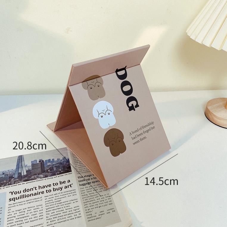 Gương Giấy Gấp Để Bàn Họa Tiết Hoạt Hình Mới Lạ