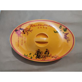 Khay Đựng Bánh Mứt Hình Thỏi Vàng 6 Ngăn (màu vàng)