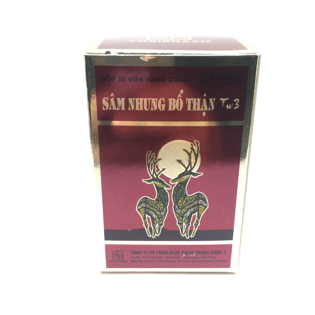 Sâm nhung bổ thận trung ương hộp 30 viên