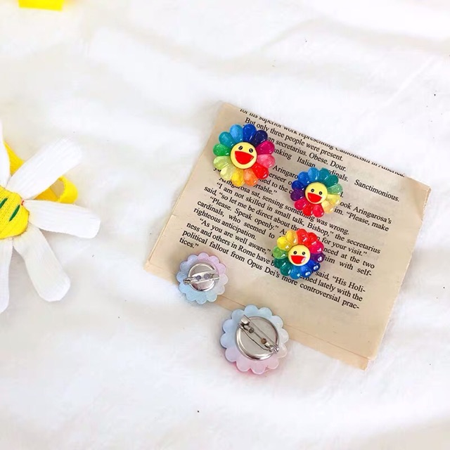 Pin cài áo, cài túi bơ, trứng, kẹo, hoa nhiều màu kaikai kiki nhỏ xinh