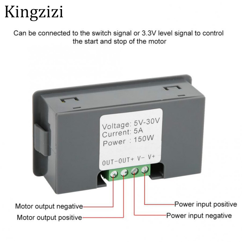Bộ mã hóa màn hình kỹ thuật số có đèn LED điều chỉnh tốc độ động cơ DC PWM 5V 12V 24V