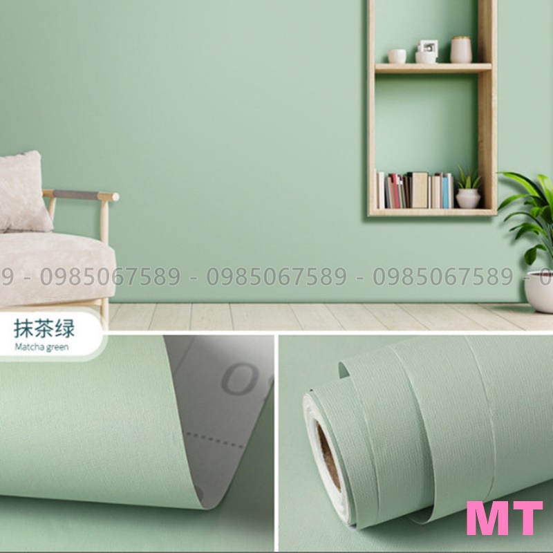 Giấy dán tường trơn phòng ngủ một màu đơn giản đẹp có sẵn keo