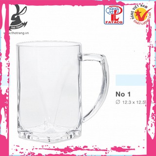 [Mẫu Mới]Ly Uống Bia No1 Nhựa Trong Acrylic Cao Cấp Fataco Việt Nam