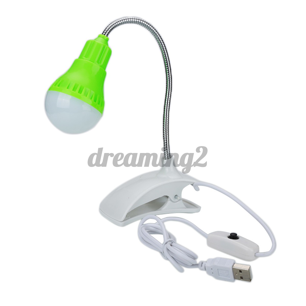 Fashion 500mA US Flexible Lightweight LED Clip-On Book Light Tablet Reading Lamp Energy Saving DREAMING2