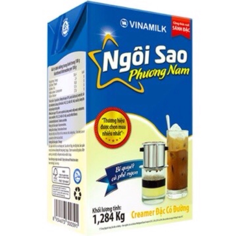 Sữa đặc Ngôi sao Phương nam Hộp Giấy