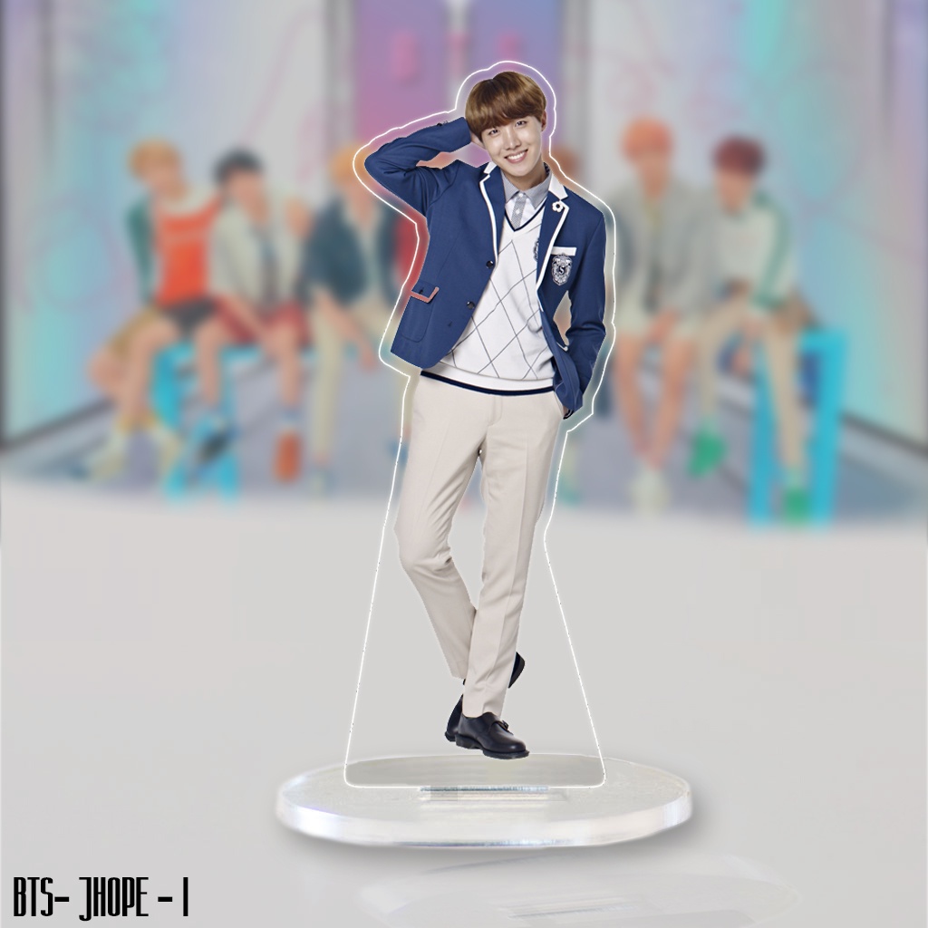 Standee mô hình các nhân vật BTS Jungkook, V, Suga,RM...,mô hình acrylic trang trí