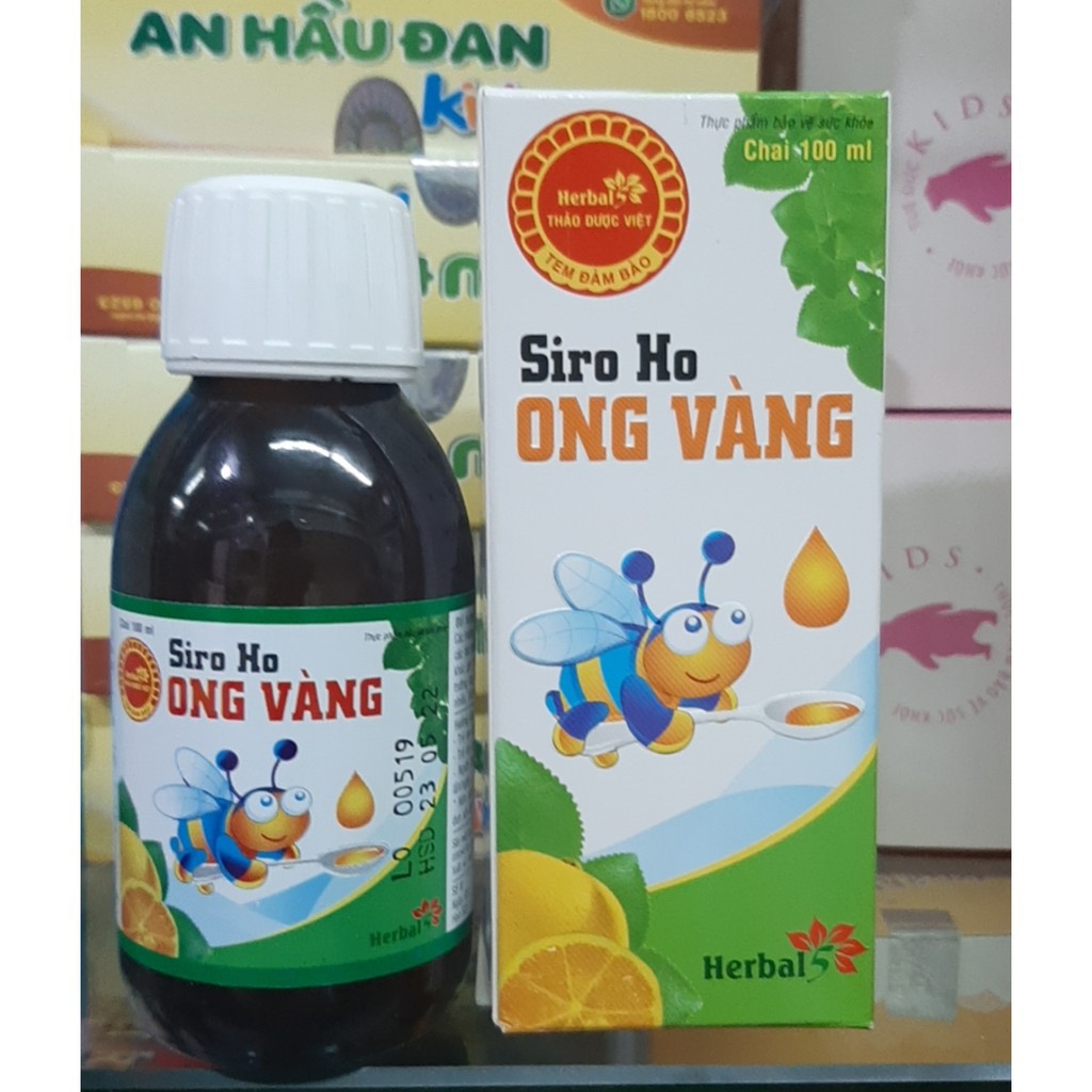 siro ho ong vàng hỗ trợ hô hấp