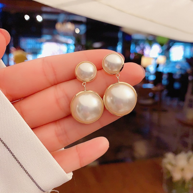 Bông tai mạ bạc S925 đính ngọc trai nhân tạo thời trang