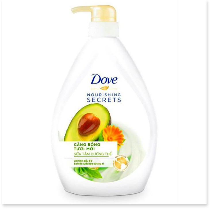 [530g] Sữa Tắm Dưỡng Thể Căng Bóng Da Chiết Xuất Từ Thiên Nhiên Dove Nouishing Secret