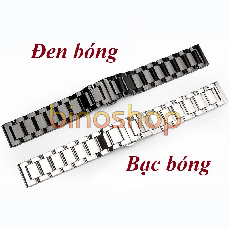 Dây đeo kim loại thép không gỉ đồng hồ 18mm / 20mm / 22mm