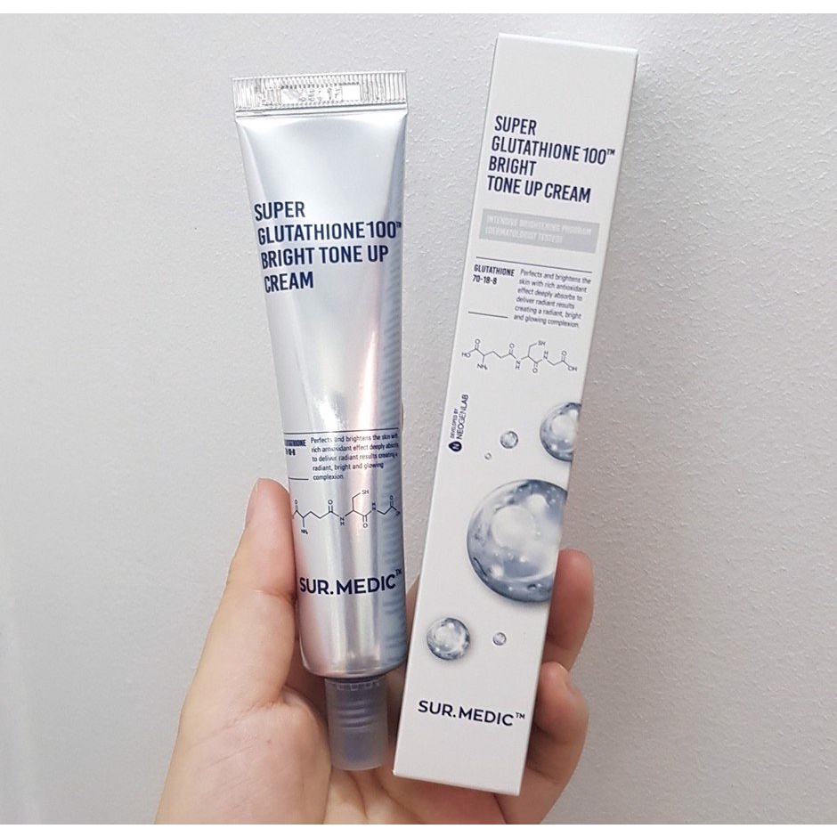 Kem Dưỡng SURMEDIC Super Glutathione 100 Bright Tone Up Cream Nâng Tông Trắng Da 40ml