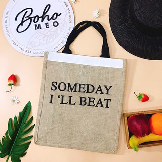 (có sẵn) túi tote (someday, merci, hello weekend)