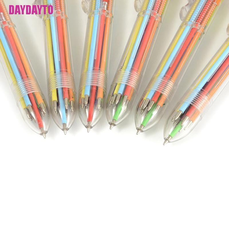 Bút Bi 8 Trong 1 Nhiều Màu Sắc Dành Cho Học Sinh / Văn Phòng