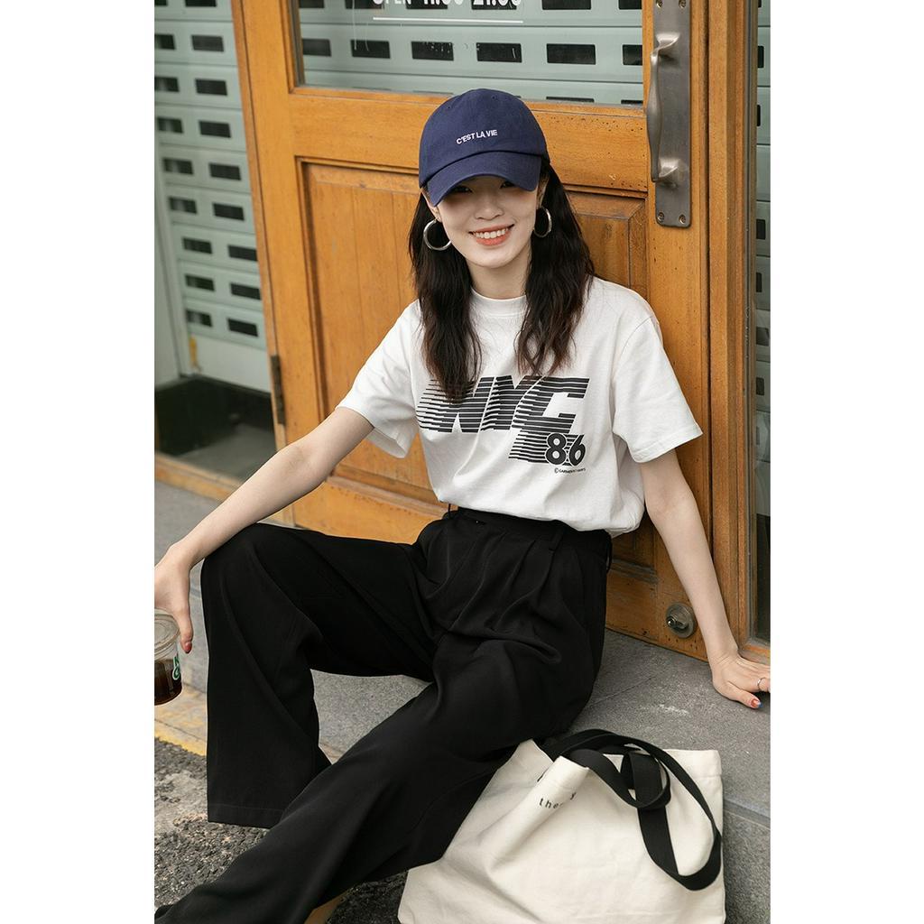 Áo thun nữ in hình NYC, áo thun nữ in hình cotton 4 chiều chất mềm đẹp.