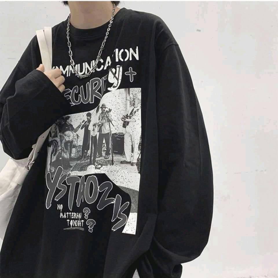 Áo phông nữ tay dài áo thun nữ unisex form rộng tay ngắn in hình chữ cổ tròn đẹp NAVISA AT05