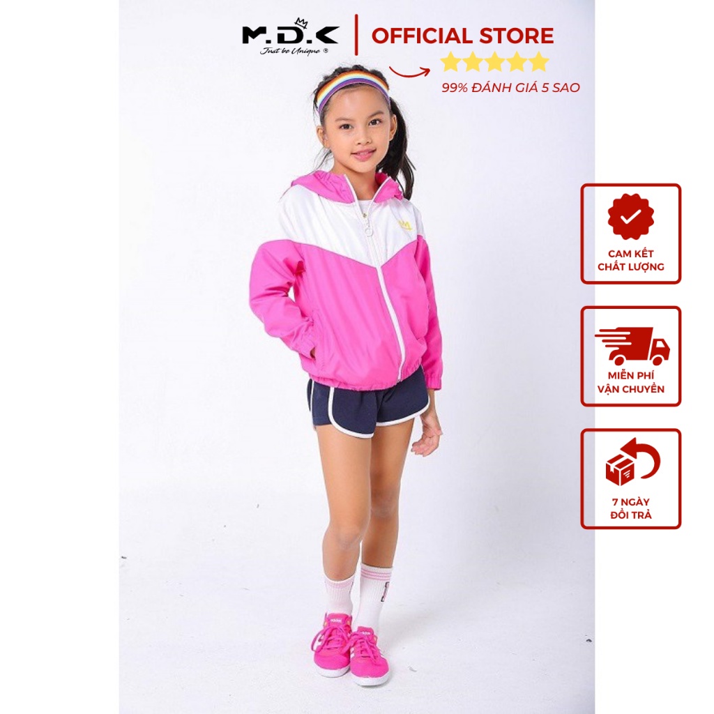 Áo khoác bé gái Windbreaker M.D.K - cá tính, thể thao