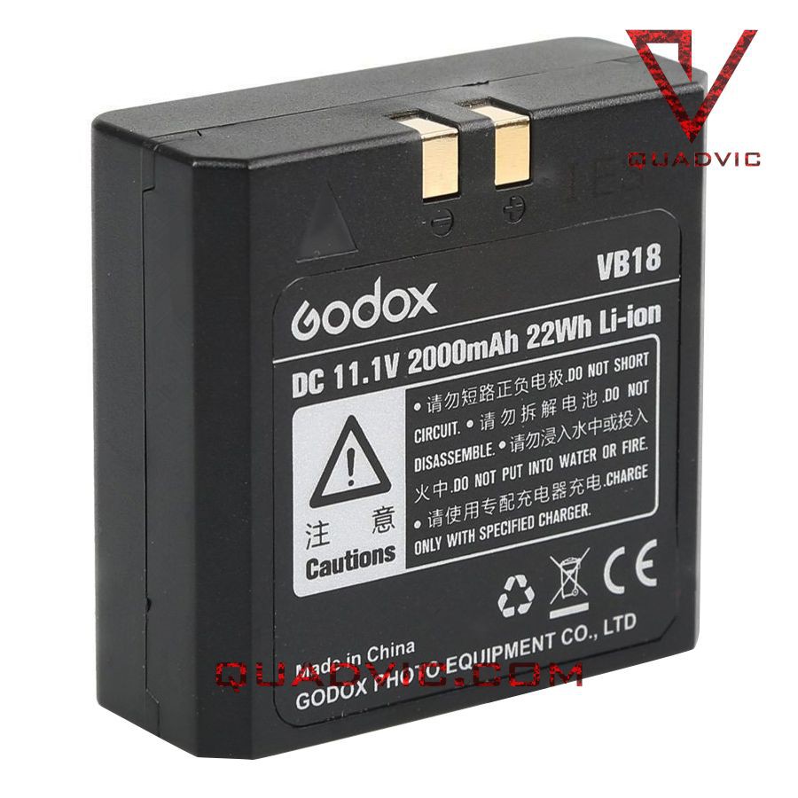 Pin Li-Ion Battery Godox VB18 For Godox V850 V860 V860II Series N00441 QUADVIC.COM