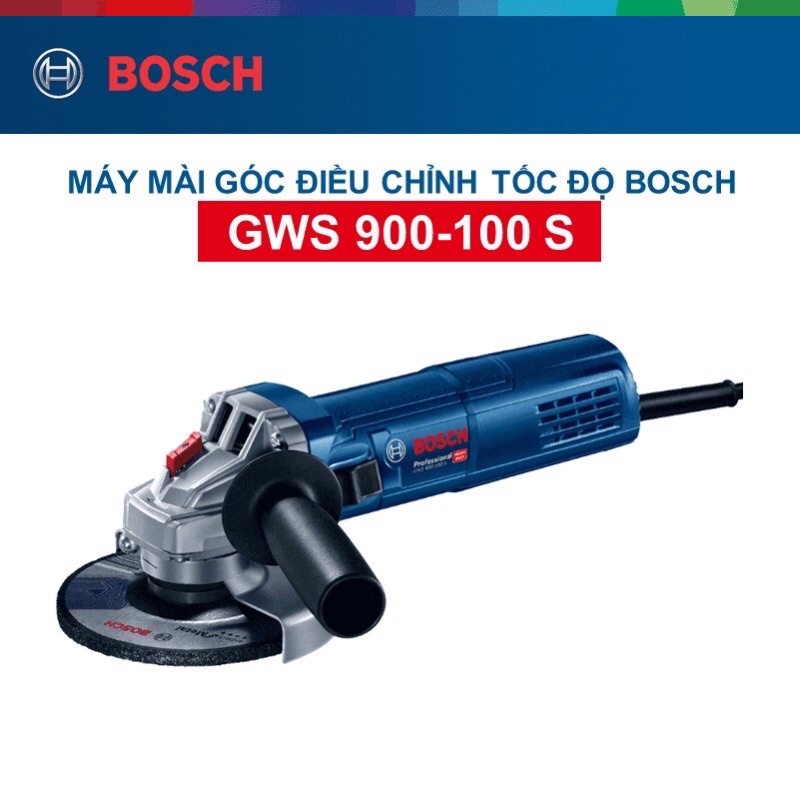 MÁY MÀI GÓC 900W GWS 900-100S CHỈNH TỐC ĐỘ BOSCH