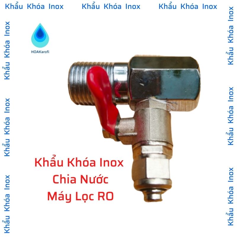 Khẩu Khóa Inox Chia Nước Máy Lọc RO