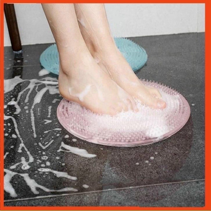 Miếng chà lưng và chân silicon TRÒN cao cấp