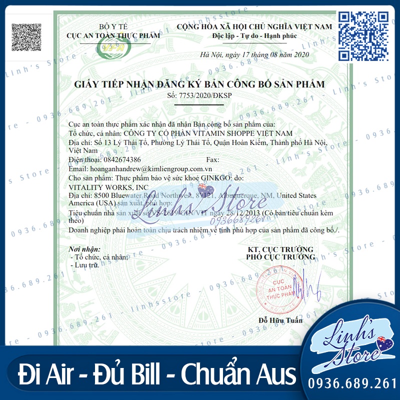 Bổ não Microgenics Ginkgo 7000 - 100 viên 💙 Chemist Warehouse - Úc | linhsstore