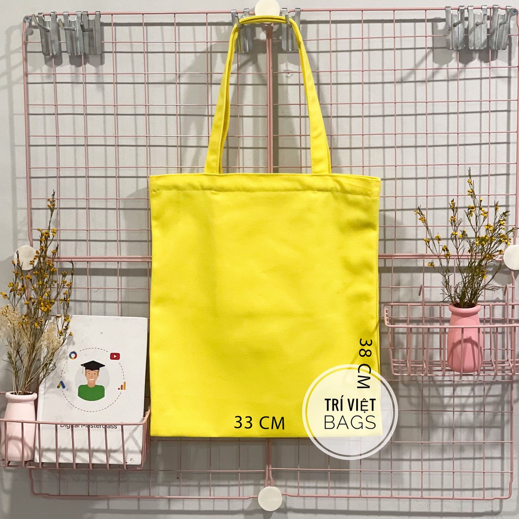 Túi Tote Canvas Nhiều Màu Lựa Chọn Size 33x38