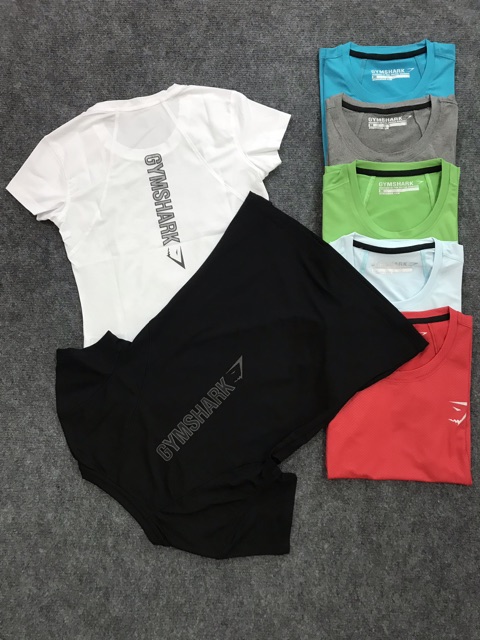 ÁO CỘC TAY THỂ THAO NỮ GYMSHARK VẢI THUN CO DÃN 4 CHIỀU