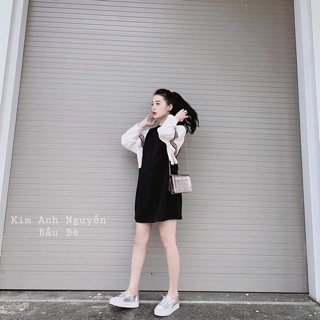Váy suông tay kẻ ( ảnh thật cuối )