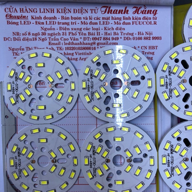 Mâm led tròn 12w chạy qua chấn lưu