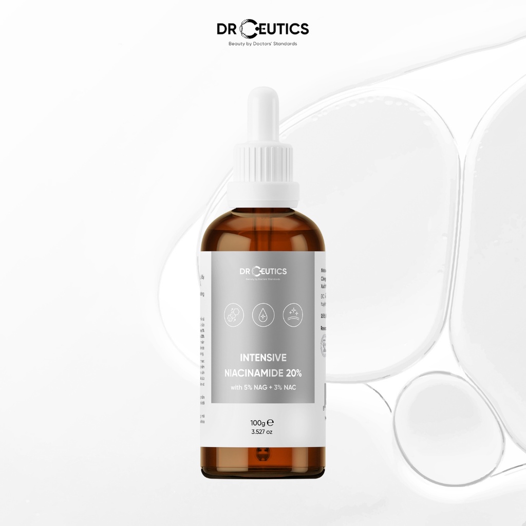 Tinh chất Niacinamide DrCeutics Intensive Niacinamide 20% Mờ Thâm Sáng Da (30g)