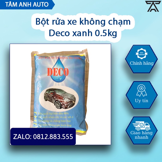 BỘT RỬA XE KHÔNG CHẠM, BỌT TUYẾT KHÔNG CỌ DECO - 0.5Kg