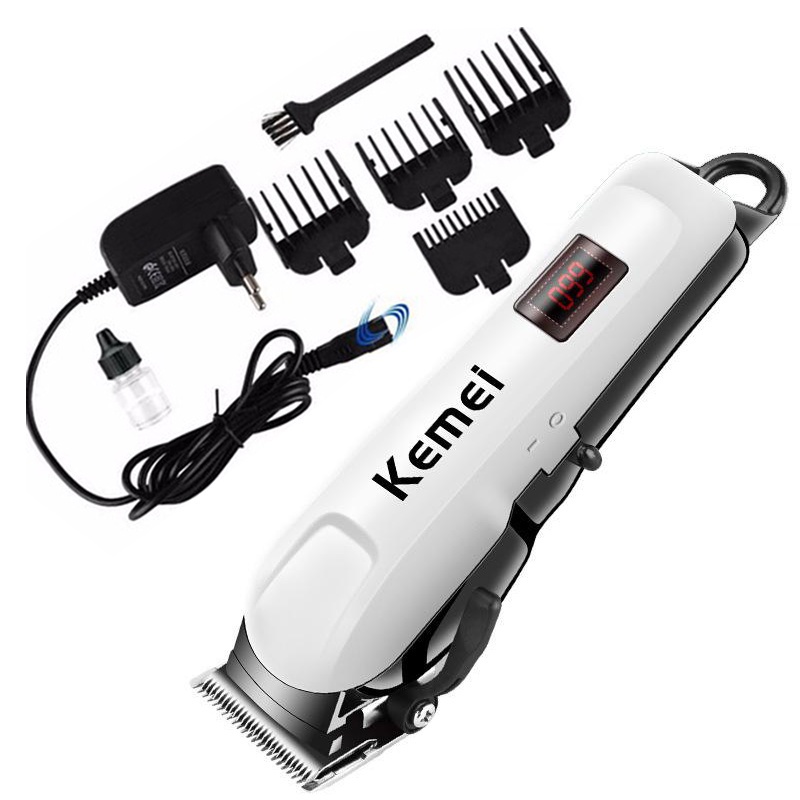 Tông đơ cắt tóc không dây Kemei KM-809A lưỡi dao Titantium 4 cữ mẫu mới bảo hành 1 tháng