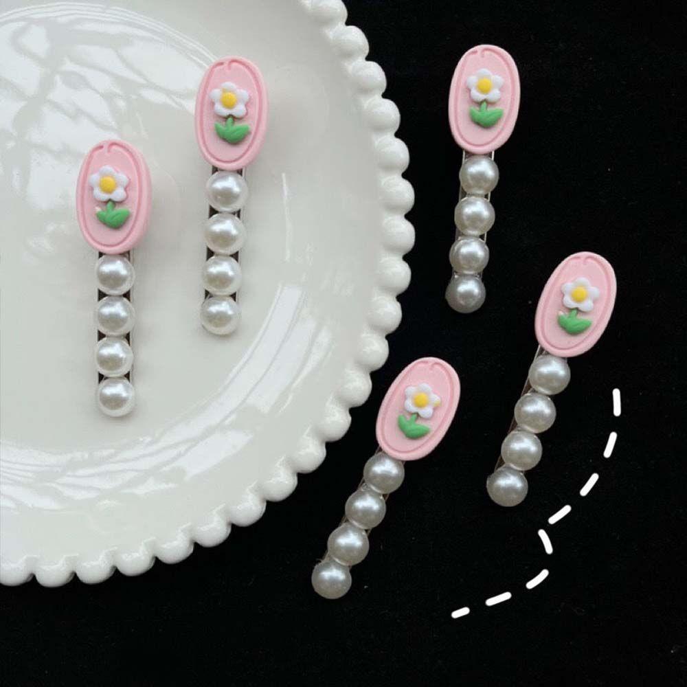 IVORY Kẹp Tóc Hoa Tulip Hồng Phong Cách Hàn Quốc Cổ Điển Cho Nữ