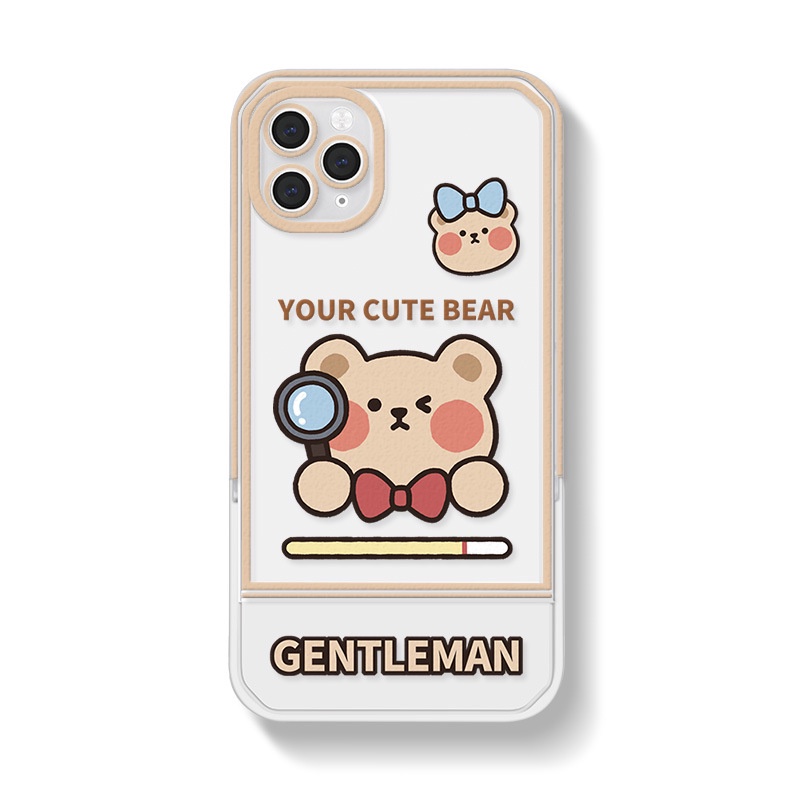 Ốp Điện Thoại In Hoạt Hình Kèm Giá Đỡ Cho iphone 13Promax 12Pro 11 7 8 p xr