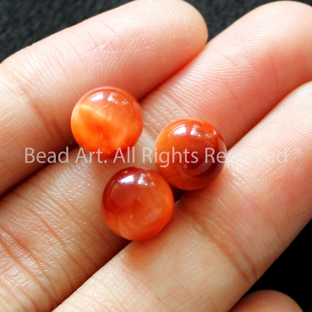 Chatoyant Cam 8MM Loại A, Phối Vòng Tay Phong Thuỷ, Chuỗi Hạt, Trang Sức, Hợp Mệnh Hoả, Thổ S50 - Bead Art
