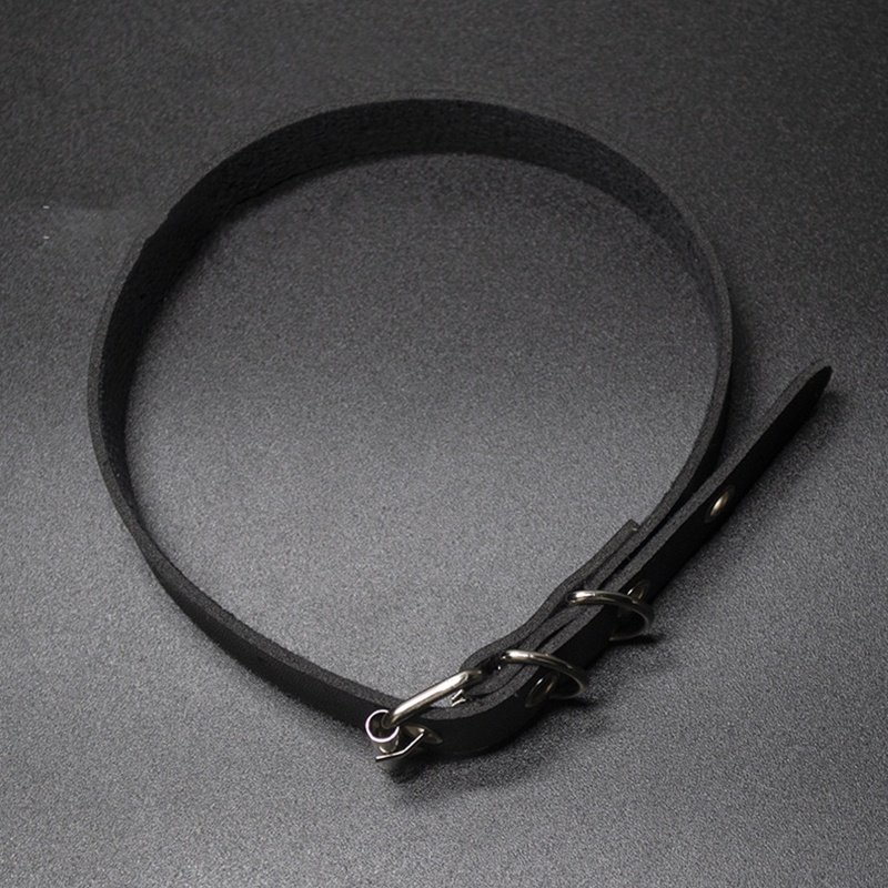 Vòng Cổ Choker Bằng Da Có Khóa Điều Chỉnh Được Phong Cách Punk Dành Cho Người Đi Xe