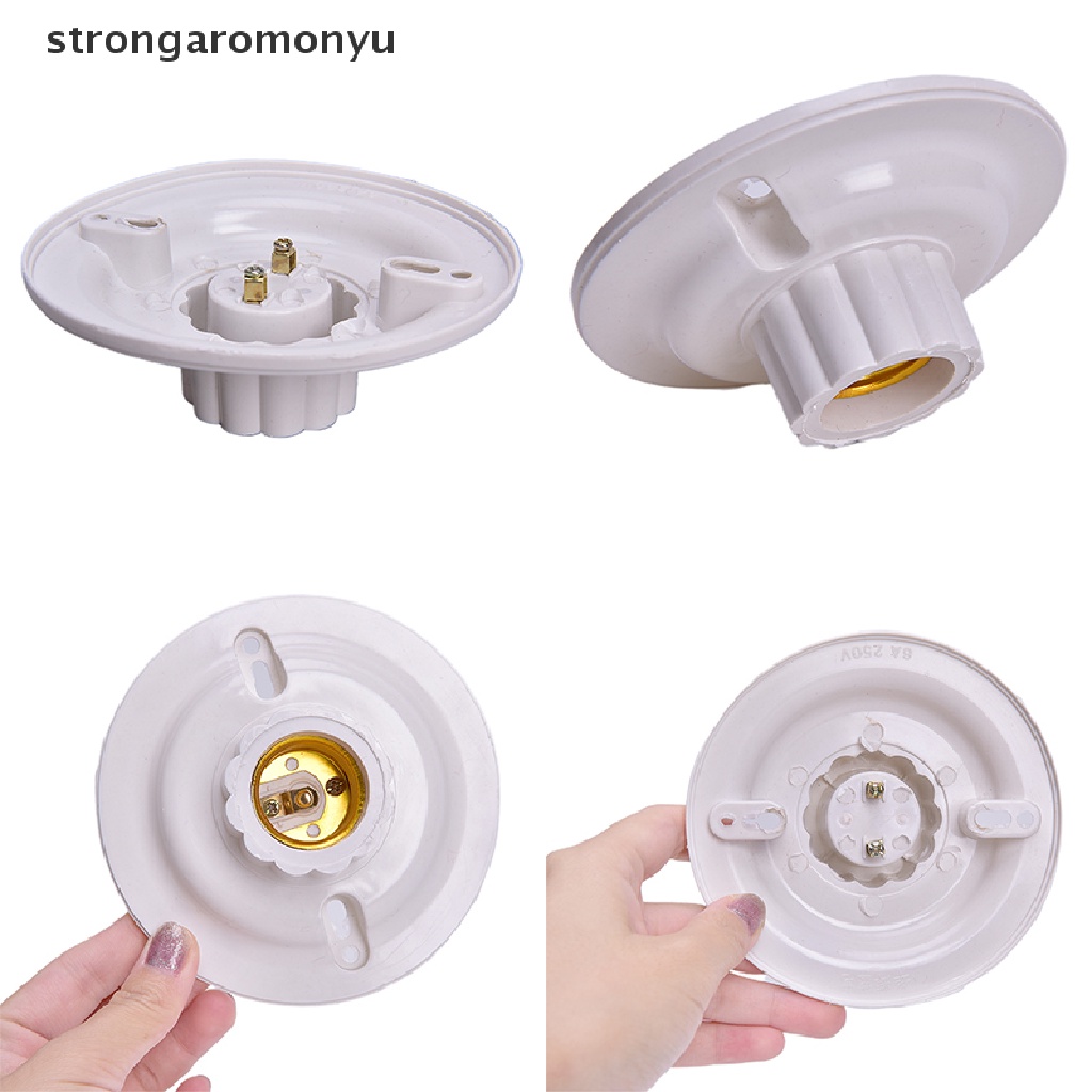 Đui đèn led thả trần e27 dáng tròn có vít vặn